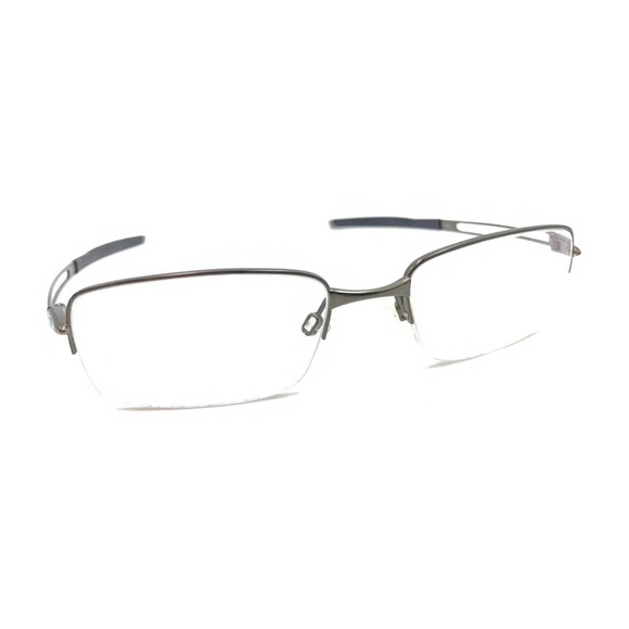 Oakley Frag OX5045-0353 Pewter Half Rim Eyeglasses Frames 53-19 140 Men Women - Picture 1 of 12